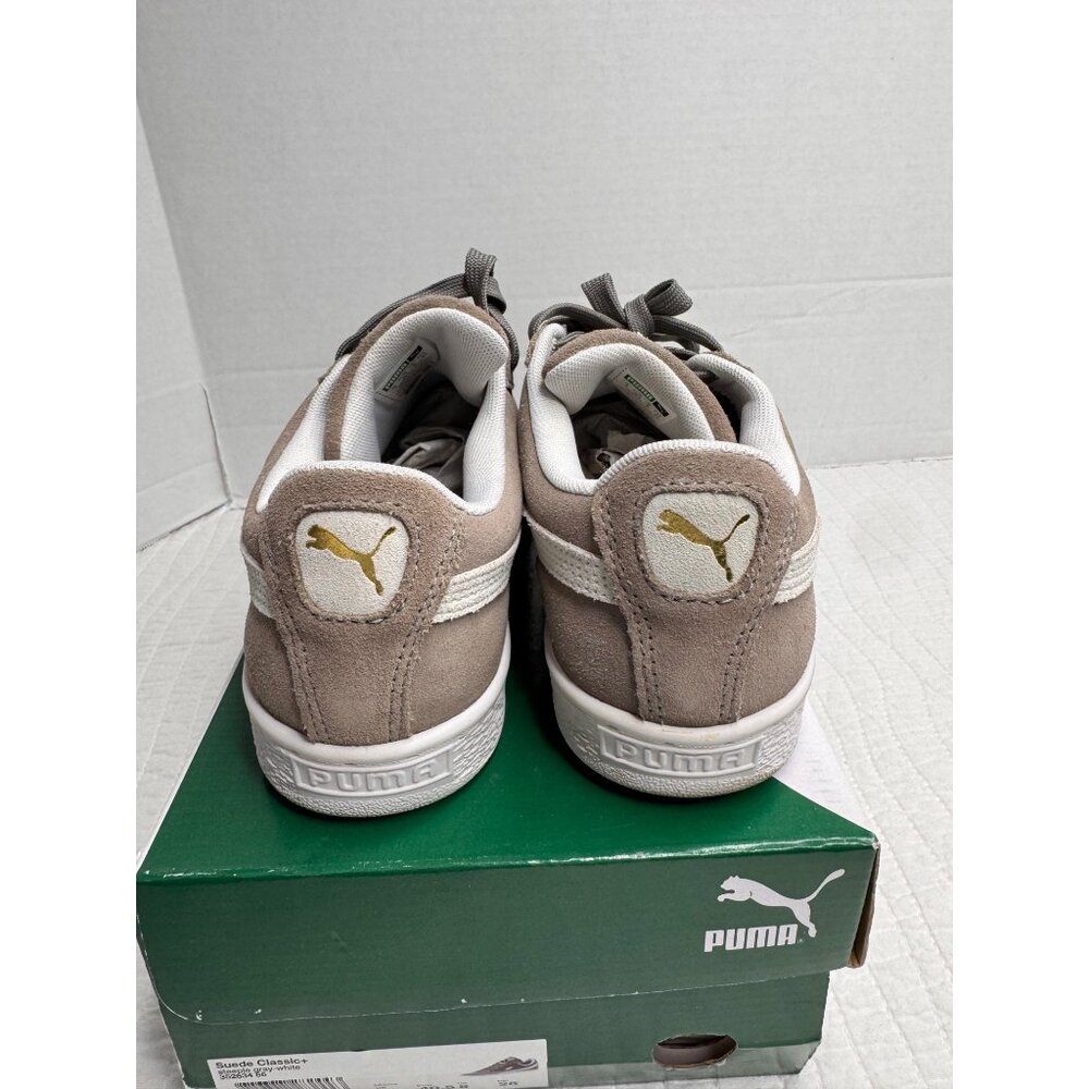 Puma Classic Suede Grey Leather Low Top Lace Up Sneaker Men 7 - Picture 9 of 13